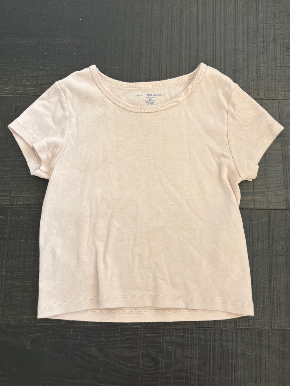 Light pink Brandy Melville tee shirt